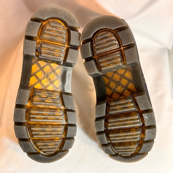 *RARE* DR MARTENS Sz 9 Tattoo Decals Combs Leather Combat Style Boots - Picture 15 of 15